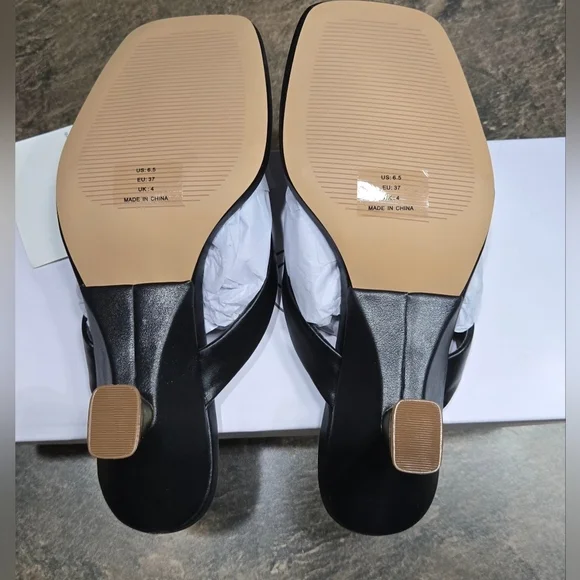 The Drop Women's Dakota Thong Scupted Heel Sandal #912, 913, 914 - Picture 8 of 14